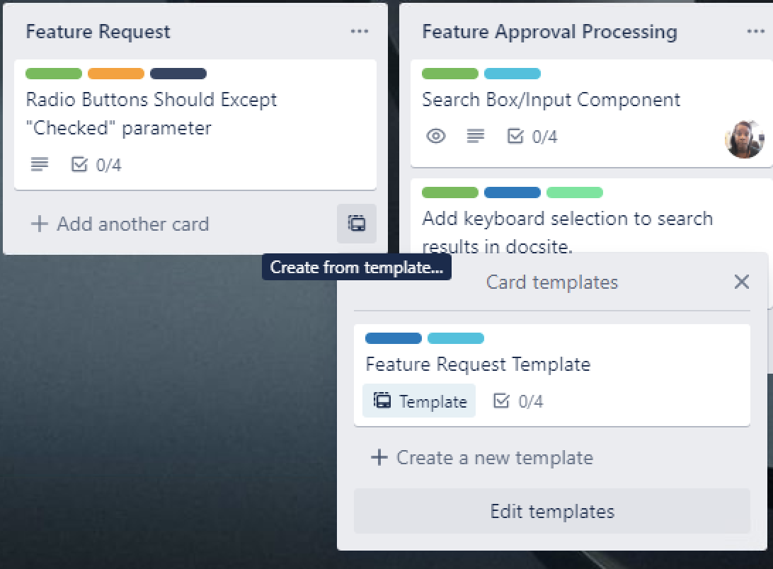 Feature Request creation