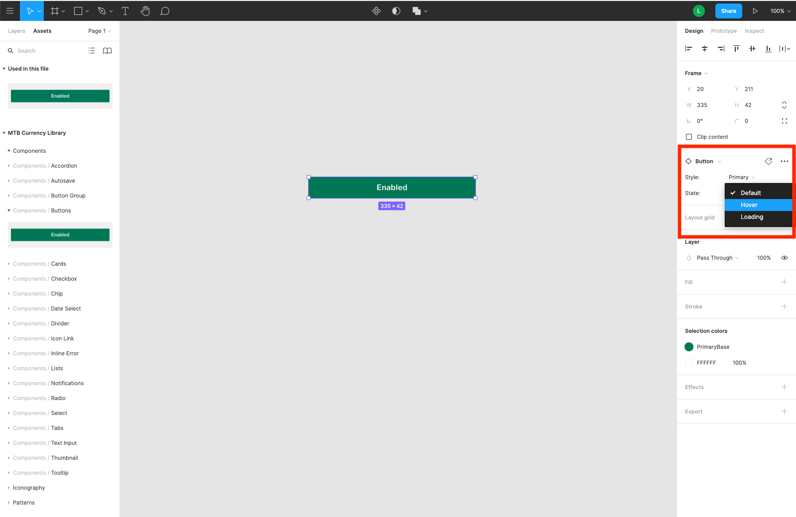 Setting asset variants