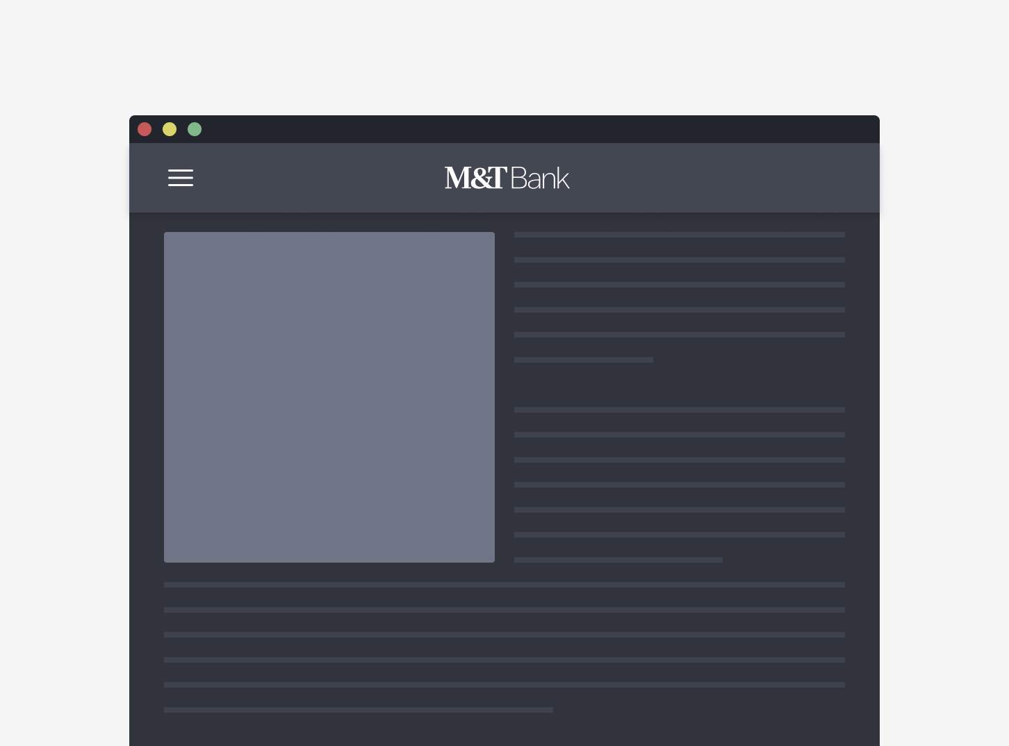 example of a standalone card