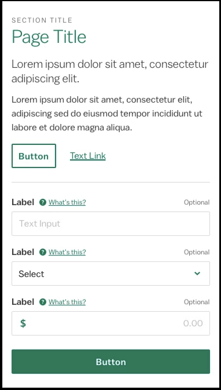 screenshot of embedded action group